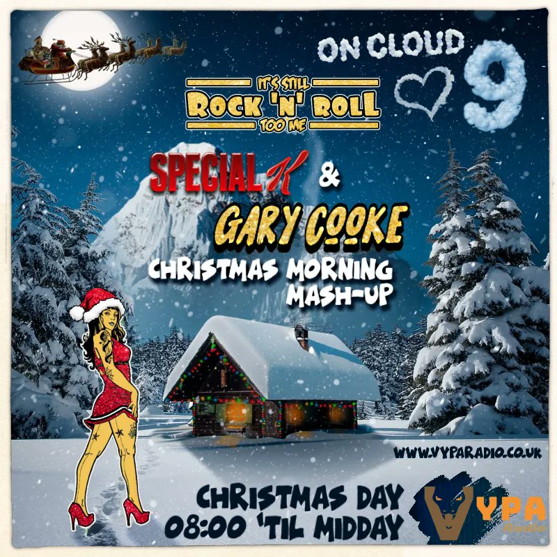 KellyMettyear's tweet photo. Tune in Christmas morning, 8am until midday!! It's going to be a belter of a day! https://t.co/2taXiX0g9D #OnlineRadio #vyparadio #christmasmusic https://t.co/AXtZqORBF2