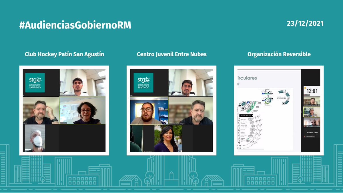 Orrego's tweet photo. Jueves d #AudienciasGobiernoRM! 💪Desde q asumí como Gobernador hemos dialogado con + de 160 organizaciones sociales, académicos, representantes sociedad civil y empresas 🤟 Hoy tratamos sobre innovación, cultura, medioambiente y movilidad. Vamos por + espacios q impacten #RMStgo https://t.co/2IvEYwb9rQ