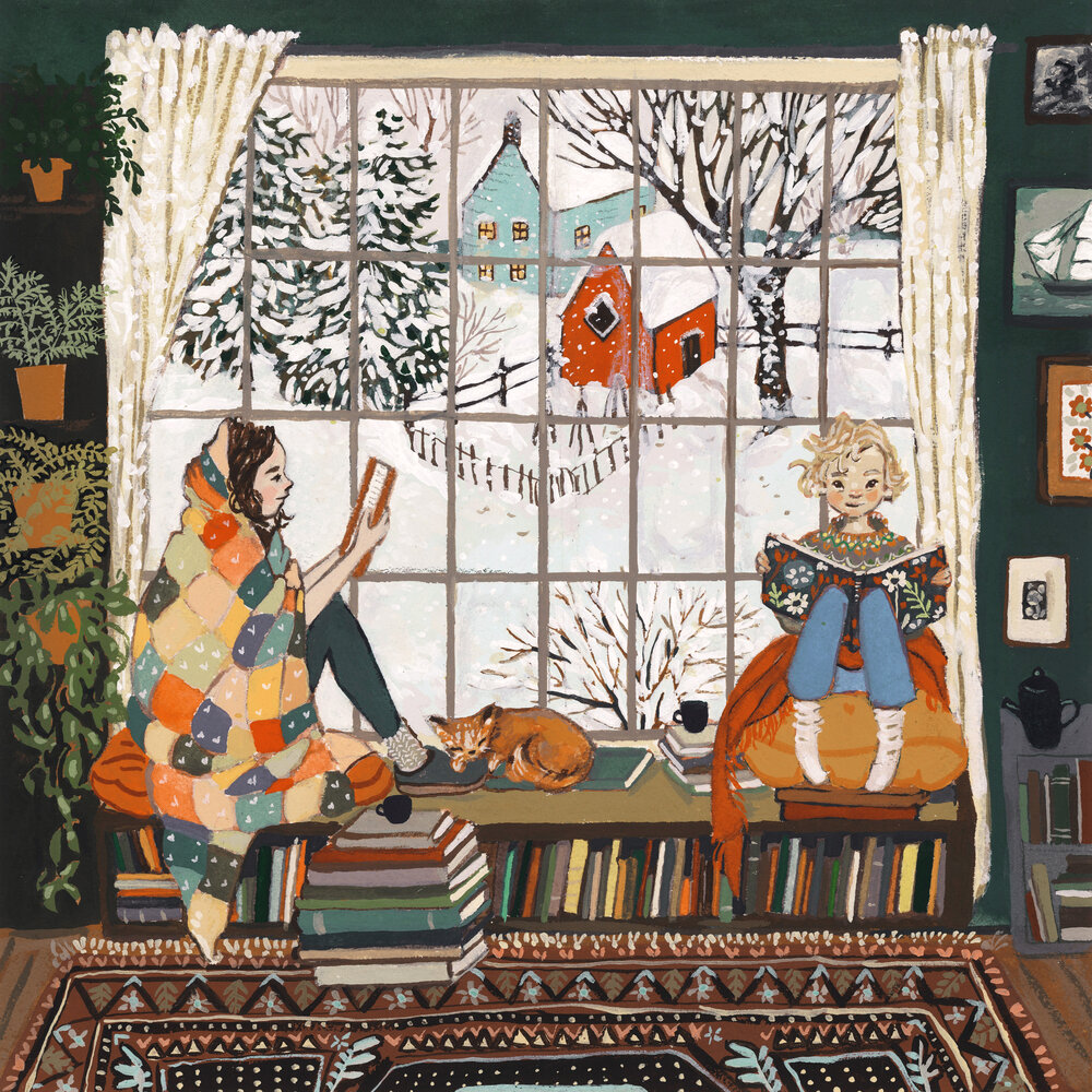 ElliottBlackwe3's tweet photo. What book(s) are you hoping to receive during the holidays?
(art by Lore Pemberton) https://t.co/S5Om0RTfJM