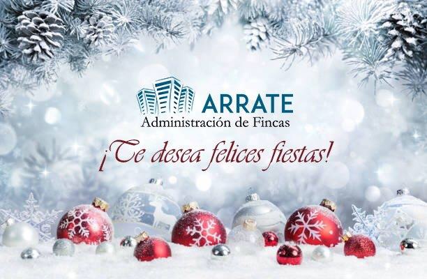 FincasArrate's tweet photo. Administración de Fincas Arrate os desea Felices Fiestas y Próspero Año Nuevo. https://t.co/pTDqNzdwzd