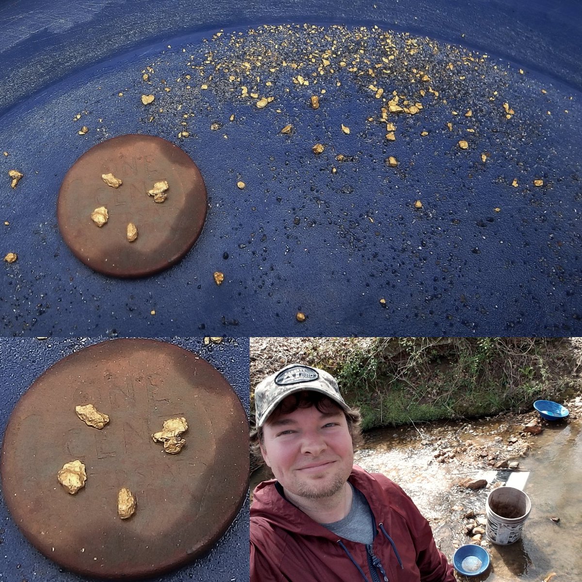 sluicelee's tweet photo. My friend's #bucketsluice build. Found some chunky #gold that day. #diyprospecting #goldprospecting #placergold #smallscalemining #happyprospecting and #heavypans https://t.co/LyWTPUcIwU