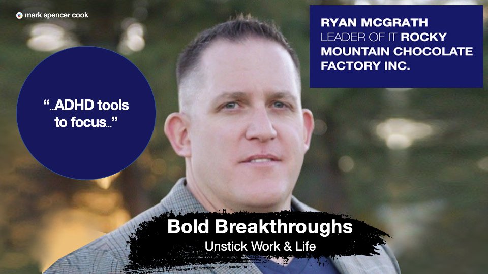markspencercook's tweet photo. Ryan McGrath, IT leader at Rocky Mountain Chocolate Factory (yes, I've been in a time or two) shares powerful insight on his ADHD &amp; gaining better focus, even at Christmas. Also stories of the Navy's Search &amp; Rescue &amp; a Chocolate Factory.
#ADHD #focus #Christmas #rapidinnovation https://t.co/8J7JafhaRl
