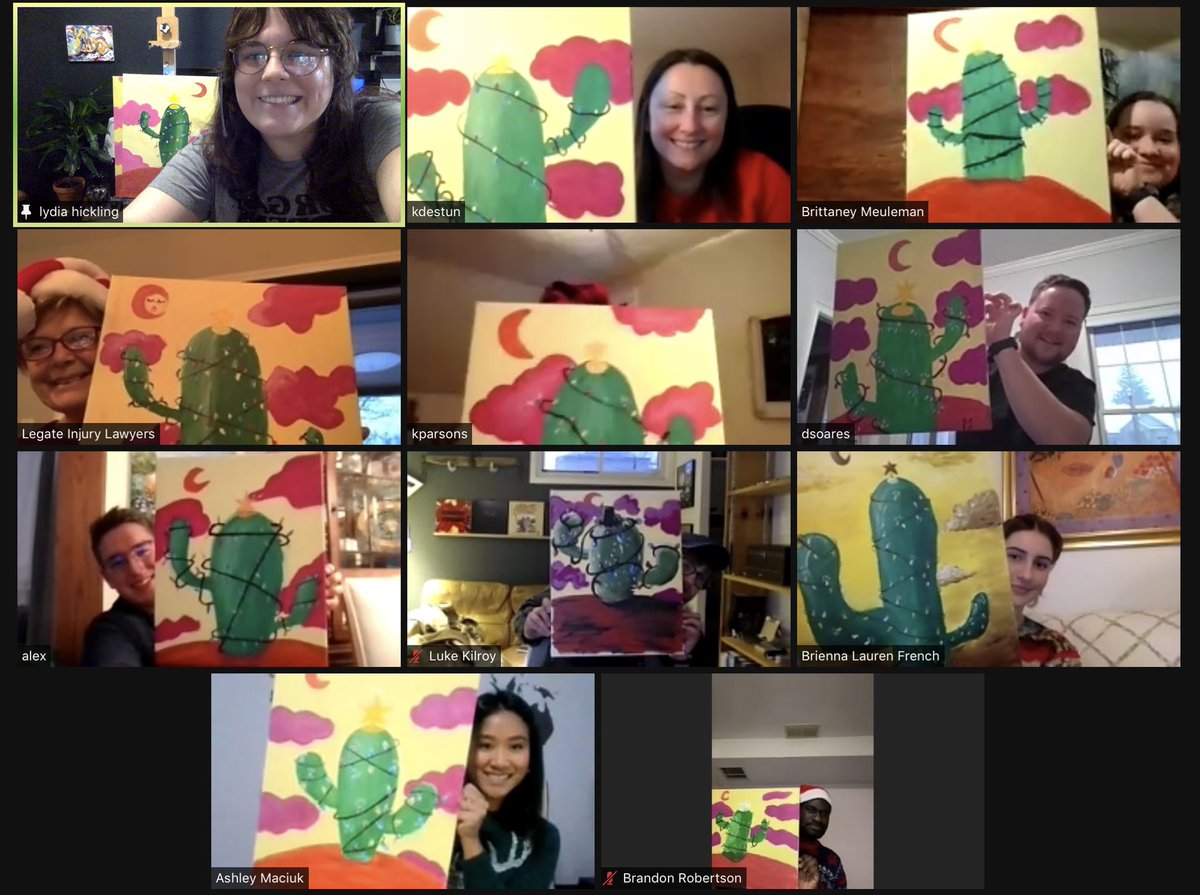 aejmaciuk's tweet photo. What happens when a group of law people attempt to paint a Holiday Cactus? Thanks @PaintCabin for a great afternoon with the Legate crew! 🎨🖌 https://t.co/BGYx9m2oCF