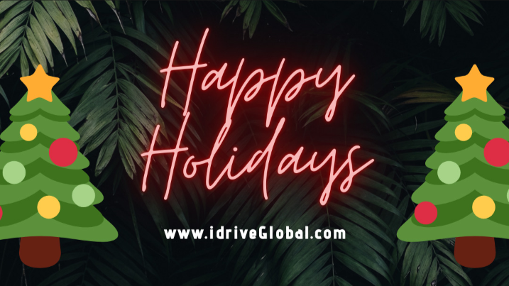 Happy Holidays from Idrive! We are so thankful for each and every one of our clients and partners that have supported us throughout the years. We couldn't do it without you. We hope that 2022 brings you all success, health and happiness.
Happy Holidays from our families to yours!