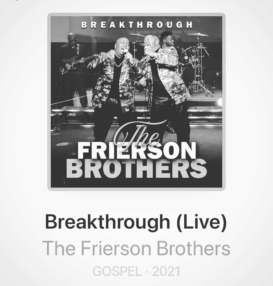 FriersonBrother's tweet photo. We are a witness that HE’LL DO YOU RIGHT‼️
So DON’T GIVE UP🙏🏾. Your BREAKTHROUGH is coming 🙌🏾. 

#Breakthrough on @applemusic 
#HeWillDoYouRight and #DontGiveUp singles by #TheFriersonBrothers 

https://t.co/07kAv3NUQR https://t.co/n8eaZdvMpk