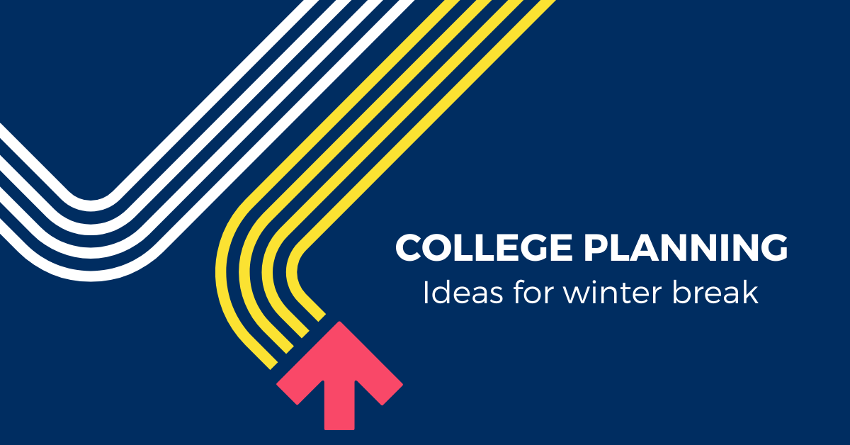 ACTStudent's tweet photo. Winter break is a great time to get ahead on your college planning! Here are a few ideas: 
1. Gather advice from friends &amp; family
2. Complete college apps
3. Set goals for next semester
4. Take a practice test

Download ACT's free Ebook for more ideas: https://t.co/NrZRwNlpvS https://t.co/Z6gGrwh3eB