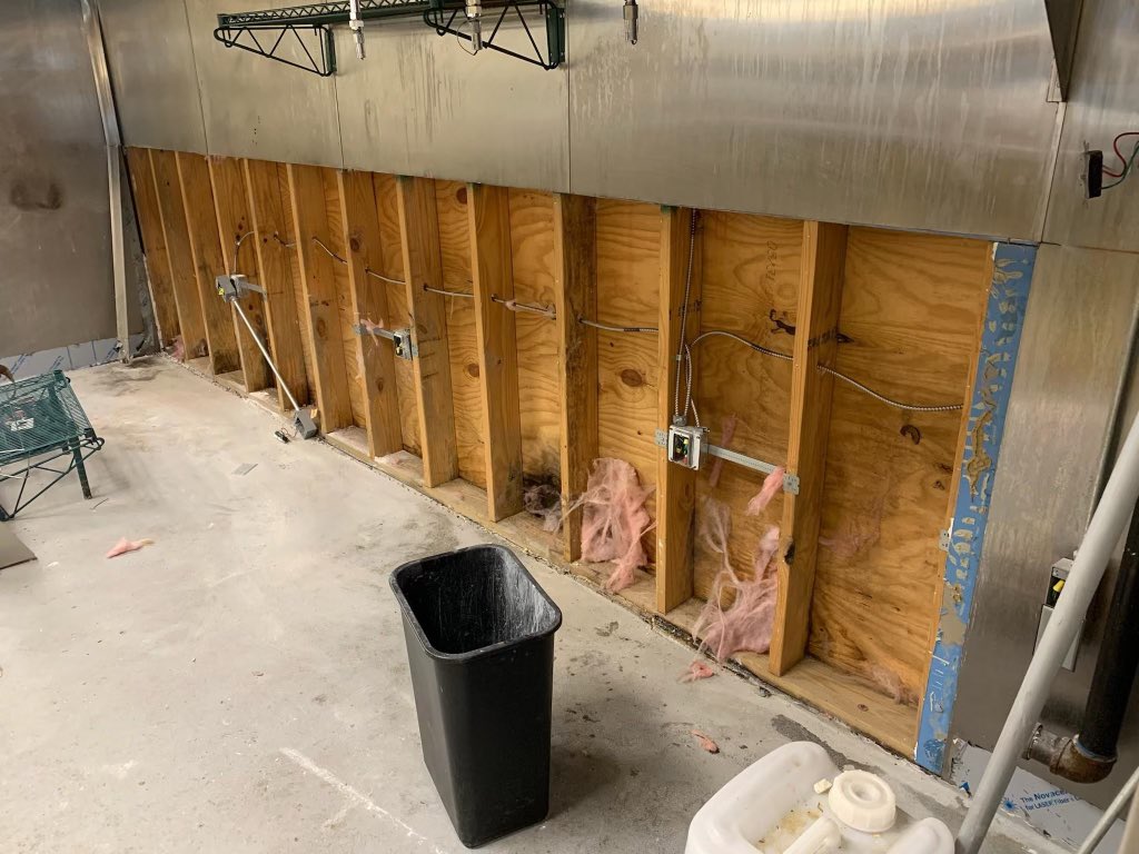 HeimBBQ's tweet photo. Dallas update: fire damage has been repaired but water damage was extensive…had to open up the walls and dry everything out which has been a set back. Trying to get back open ASAP 🙏🏻 looks like mid January will be the best case scenario https://t.co/8p1k0Uwy5J