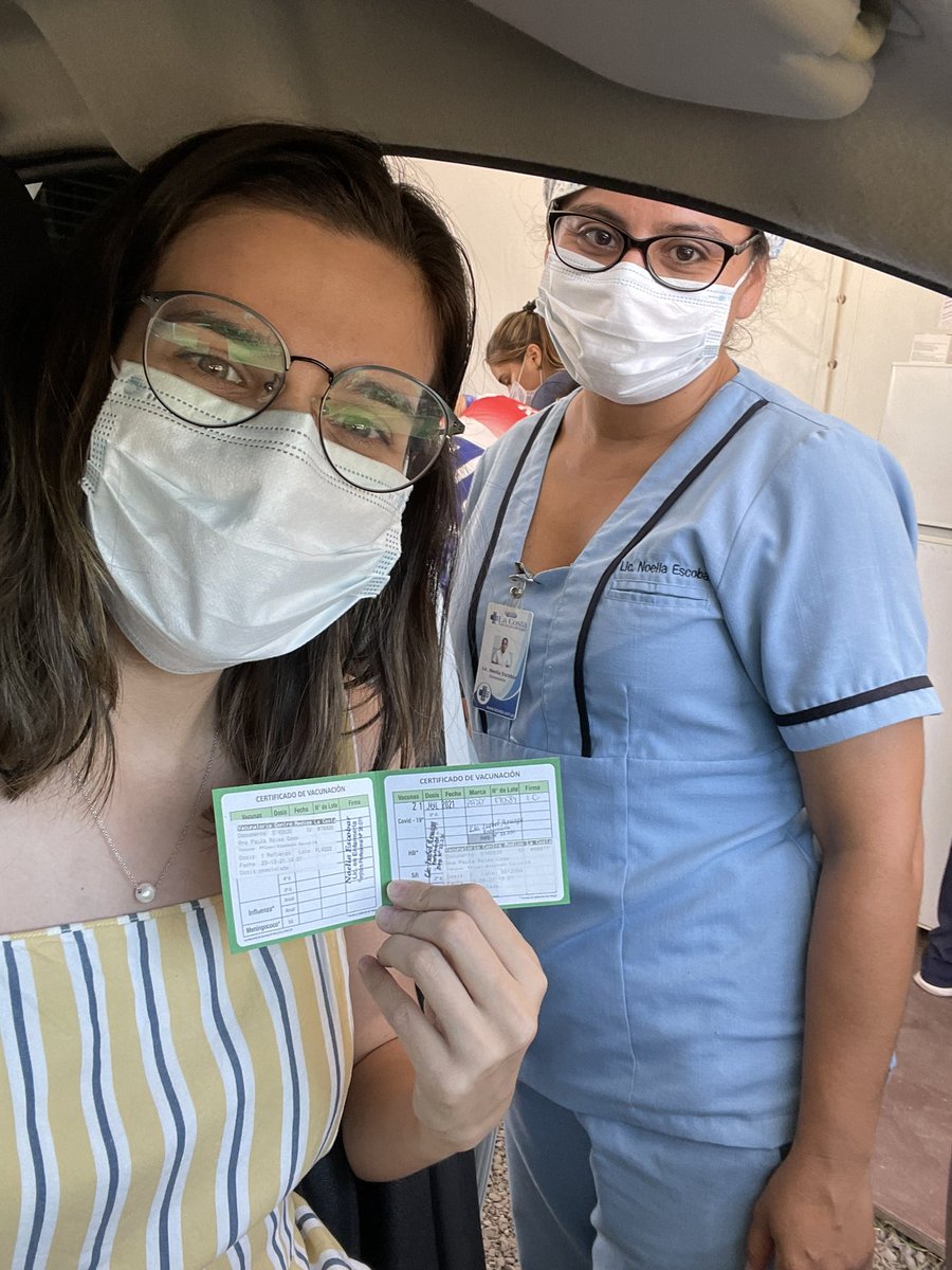 anapaurojas's tweet photo. 3ra dosis ✅💉
Solo 20 minutos de espera en La Costa y me contaron que no hay fila en la Costanera. Si pueden, aprovechen!
La Lic. Noelia súper amable me explicó que no haga mucho esfuerzo mañana y que ya nomás tome ibuprofeno 😅
#InfoVacunatePy @infovacunatepy https://t.co/OOWKkM4hk6