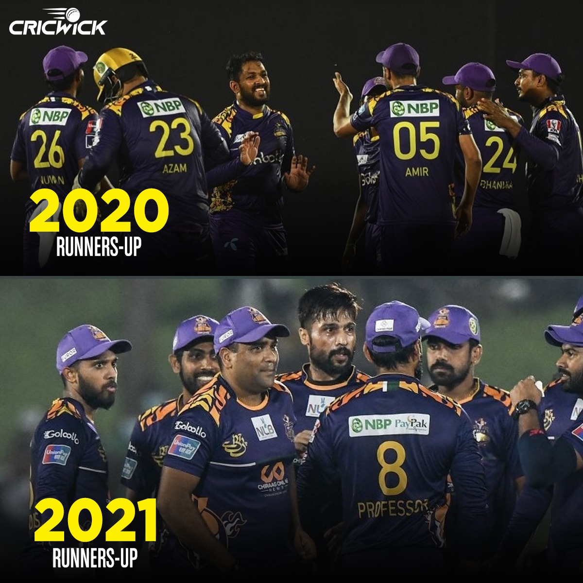 Cricwick's tweet image. A tale of near-misses 😣

For the second time in two years, Rajapaksa's Galle Gladiators face defeat at the hands of Jaffna in the LPL final 😔

#LPL2021 #GGvJK