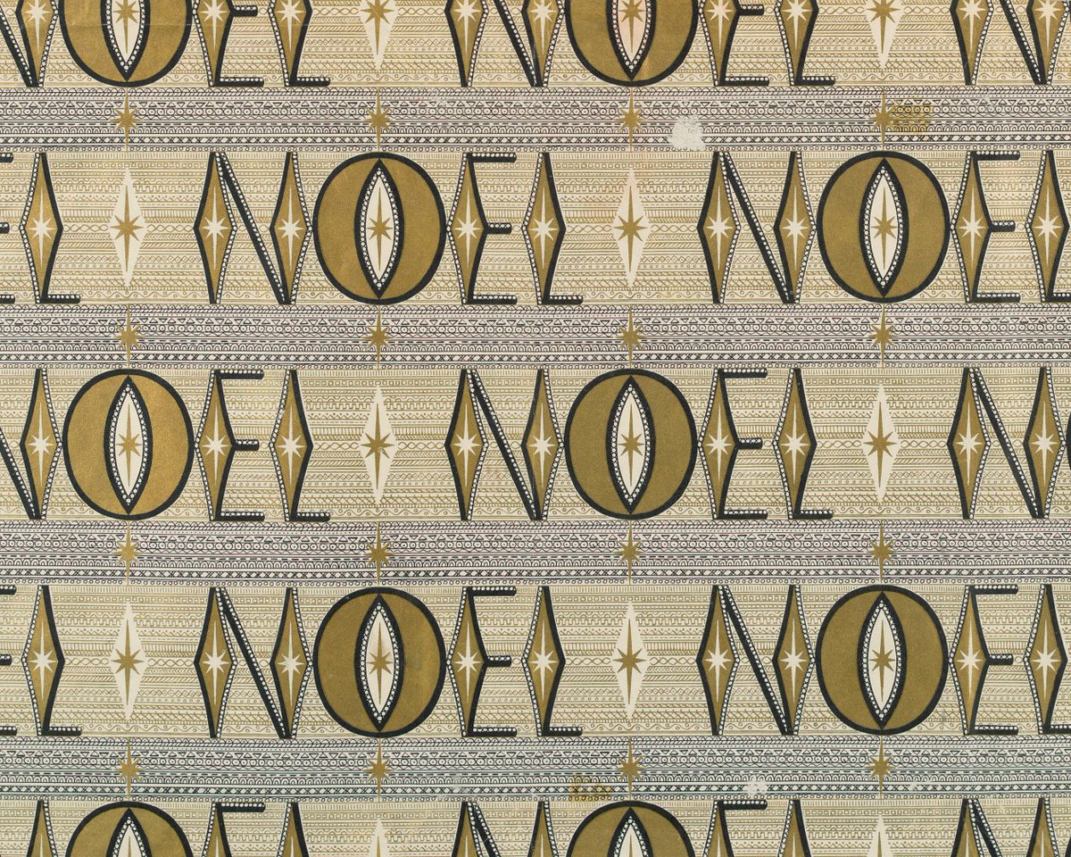 smithsonian's tweet photo. Merry Christmas! These mid-20th-century wrapping papers are from our @cooperhewitt's collection. Tear into more: https://t.co/z5aaJV3u1X https://t.co/O6iOoprflr