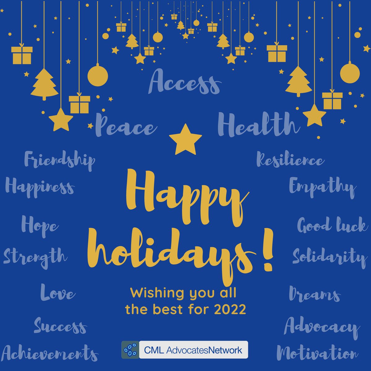cmlnet's tweet photo. Happy New Year!
May the coming year be full of grand adventures and opportunities for the global CML patient advocacy family.
Our best wishes for health, peace and prosperity in 2022.
https://t.co/daKveEb4Fi
#CML #Leukemia #PatientAdvocacy #AccessIsNeeded https://t.co/xtQPnXtIgA