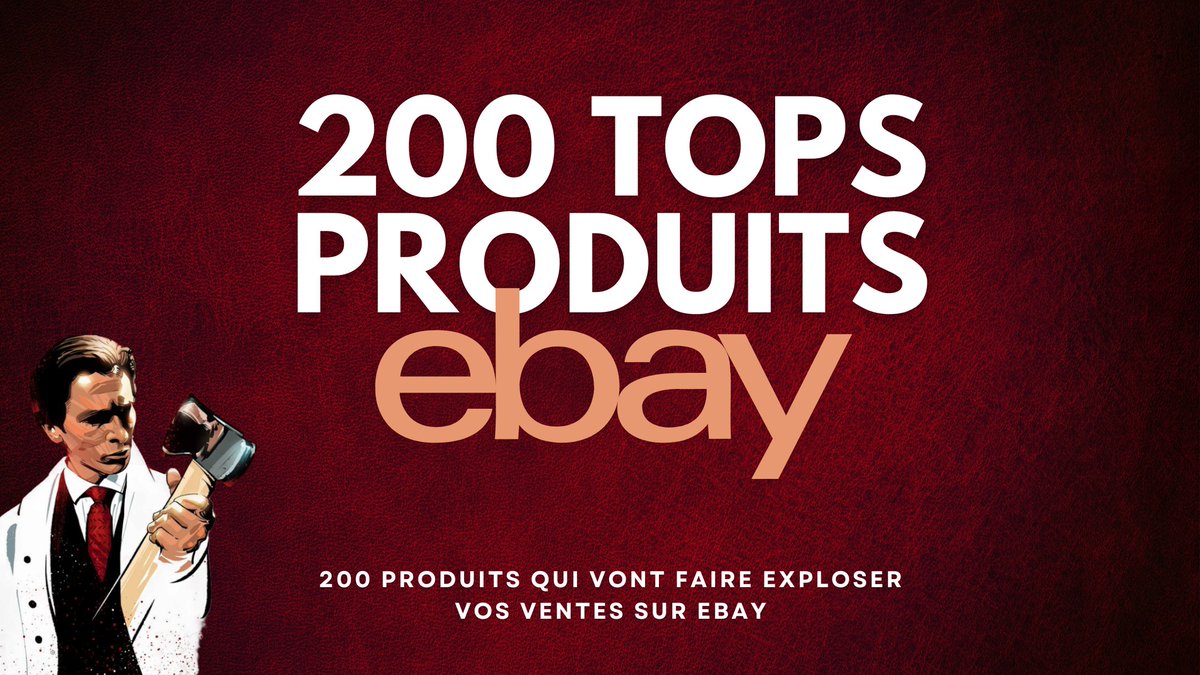 Psycho_Finance's tweet photo. Pour fêter mes 800 followers, je te partage une liste de 200 tops produits à vendre sur EBay qui vont faire exploser tes ventes 🔥

Pour l'avoir rien de plus simple :
- Follow @Psycho_Finance
- RT &amp; Like ce tweet

Je t'envoie l'excel en DM dès que c'est fait 😉 https://t.co/PfMZ1Mqdrr