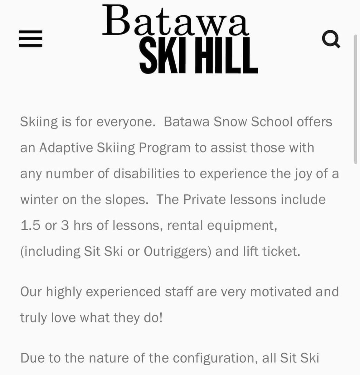 QuinteAdapt's tweet photo. Adaptive ski program at @batawaskihill ! ⛷ https://t.co/7AR380Z4Ei
