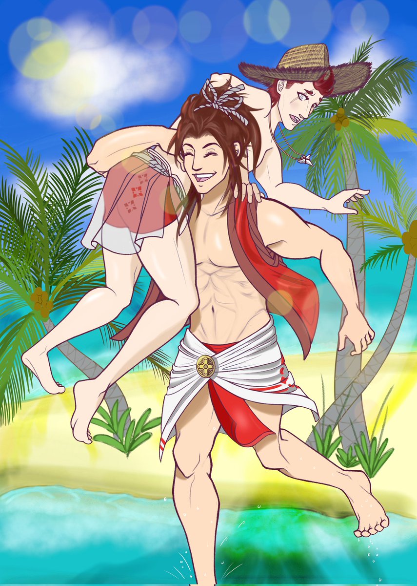 Here's one of the pieces I did for @fe_daggers zine! I worked with the amazing @hhinangha to bring you Ryoma and Saizo having fun!
Leftovers are on now, get yours while you can!