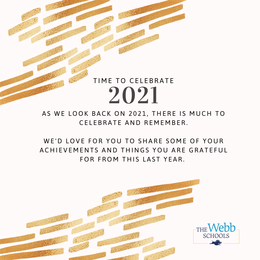 WebbAlumni's tweet photo. As we close out this year, we would love to hear some of your best moments of the year! 💙⭐️ Thank you all for being a part of our amazing Webb community! #webb #webbalumni #yearend https://t.co/LUwRKae9sk