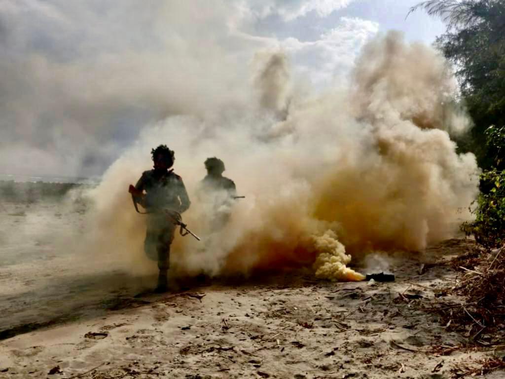 AN_Command's tweet photo. DANX21
#VictoryThroughJointness
Validating combat readiness of #ANC, the 4 service components in a network centric environment demonstrated high degree of integration & successfully conducted #BeachingOps.
The speed & weight of the synchronised attack was spellbinding.
@adgpi https://t.co/3wFq31h6sz