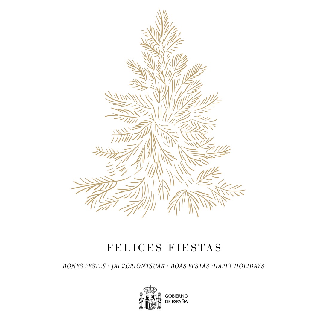 sanchezcastejon's tweet photo. Os deseo en estos días a todas y todos ilusión, esperanza y prosperidad. Celebramos estas fechas de forma diferente, con más precaución por la pandemia, pero teniendo en cuenta siempre lo que más importa: el afecto de nuestros seres queridos. Cuidémonos.

¡Felices fiestas! https://t.co/pL86OFfxiP