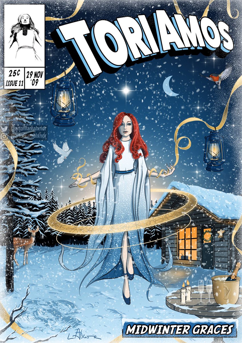 Skipping ahead to my comic cover for Tori Amos’ ‘Midwinter Graces’. Happy holidays!