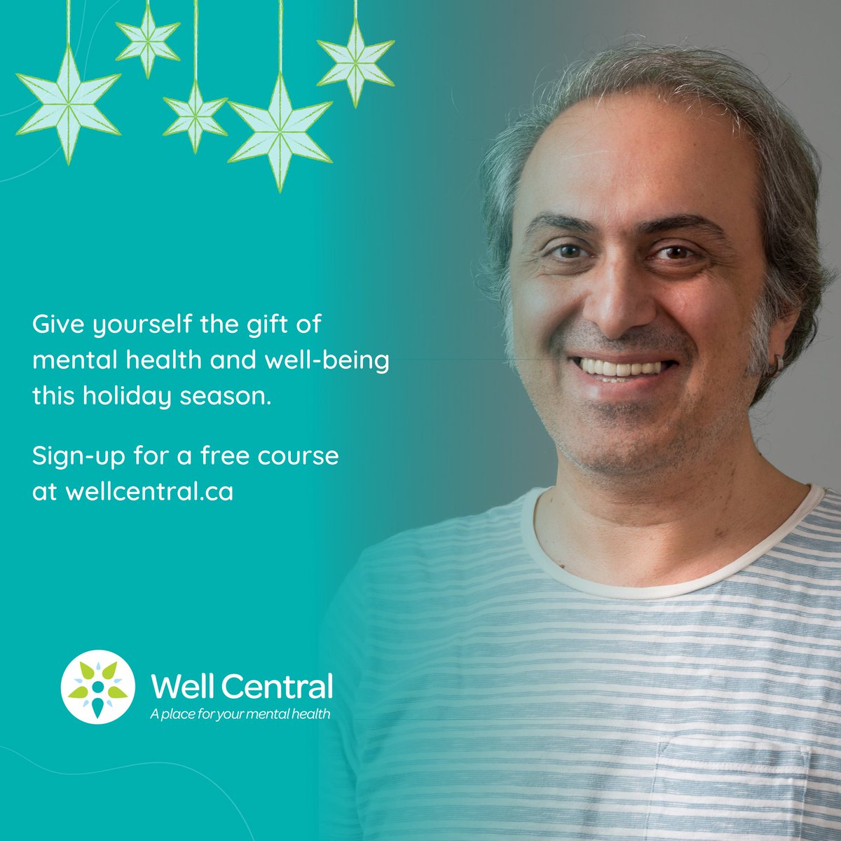 Have you picked a gift for yourself already?

Give yourself the gift of mental health and #wellbeing this #Christmas. #WellCentral has a variety of free #mentalhealthcourses that you can take while you enjoy your holiday break. 

Visit wellcentral.ca now to sign up.