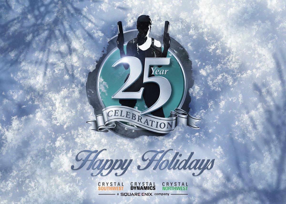 tombraider's tweet photo. Send your loved ones a holiday greeting with a little #TR25 cheer! On behalf of everyone on the Tomb Raider team, thank you for a memorable year. ❤️ https://t.co/48uGJpKuIa