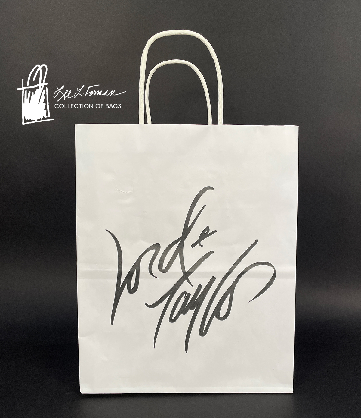 4/365: The oldest American department store represented in the Lee L. Forman Collection of Bags is Lord & Taylor. The company's first store was opened in Manhattan in 1826. The flagship store on Fifth Avenue was in operation until 2019.