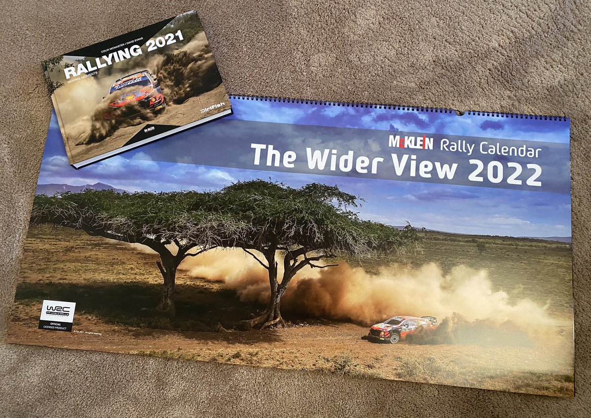 Christmas did come early…thanks to the @McKlein_Rally team for these great gifts. The worlds biggest rally calendar and one of the most comprehensive season rally review books. rallyandracing.com/en/mcklein-sto…
