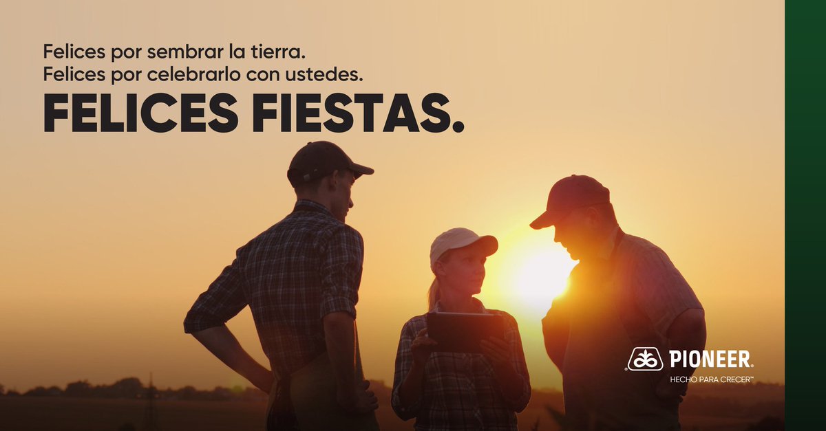 FortificarS's tweet photo. En 2021 cosechamos grandes momentos juntos.

Queríamos decirte gracias por recorrer cada lote con nosotros

y desearte que tengas unas muy felices fiestas.

Pioneer, #HechoParaCrecer https://t.co/Q2FnXgzmDz