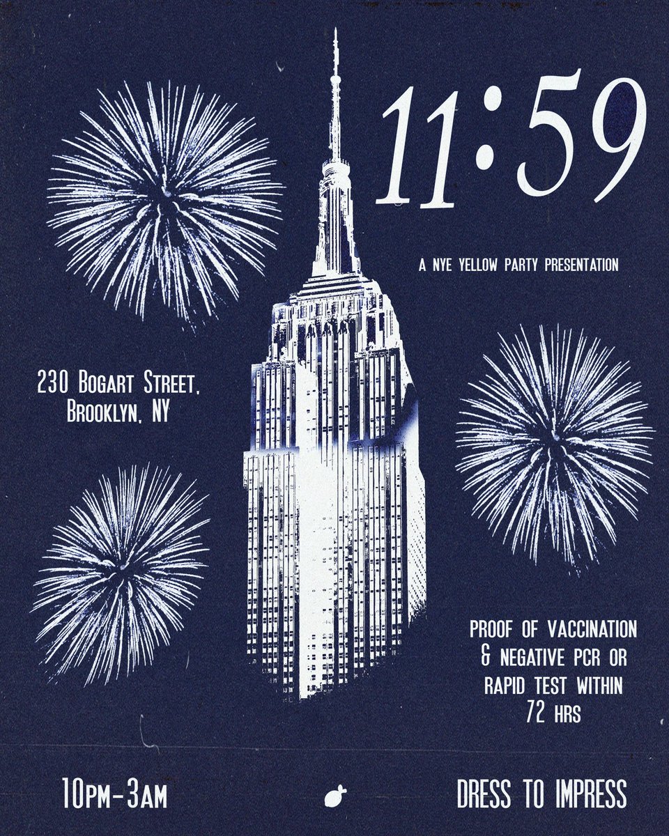 yellowpartynyc's tweet photo. NYE. Only 8 days away🥳 https://t.co/xoiVAnvge7