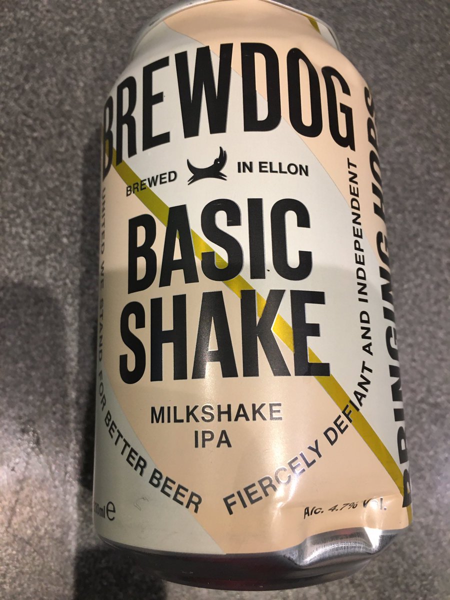 redwards501's tweet photo. Day 14 @BrewDog advent calendar milkshake IPA. I wasn’t looking forward it, as didn’t enjoy the last milkshake IPA, however this was much better. 7/10 https://t.co/aU0xhYNKZb