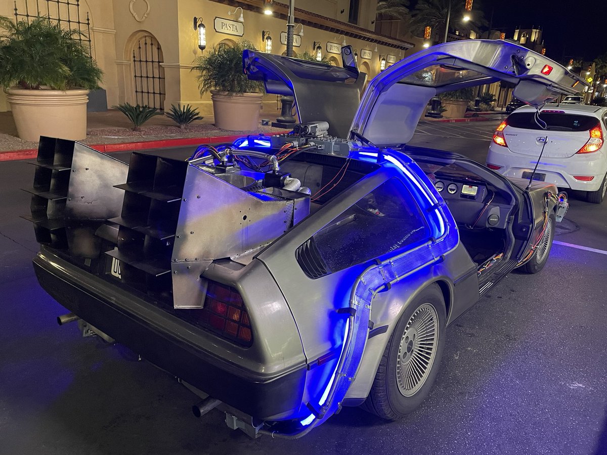 We saw this while we were out last night. It had some great attention to detail! #BackToTheFuture #movienerds #teamsplash