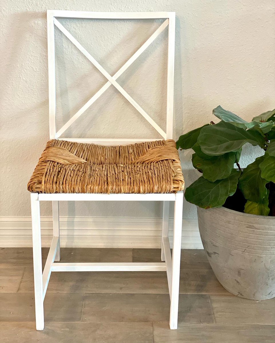 cassiesmith05's tweet image. 🔁🤍metal and wicker chair #upcycledfurniture #Recycle #houstondesign #houstonart #ReuseRecycle
