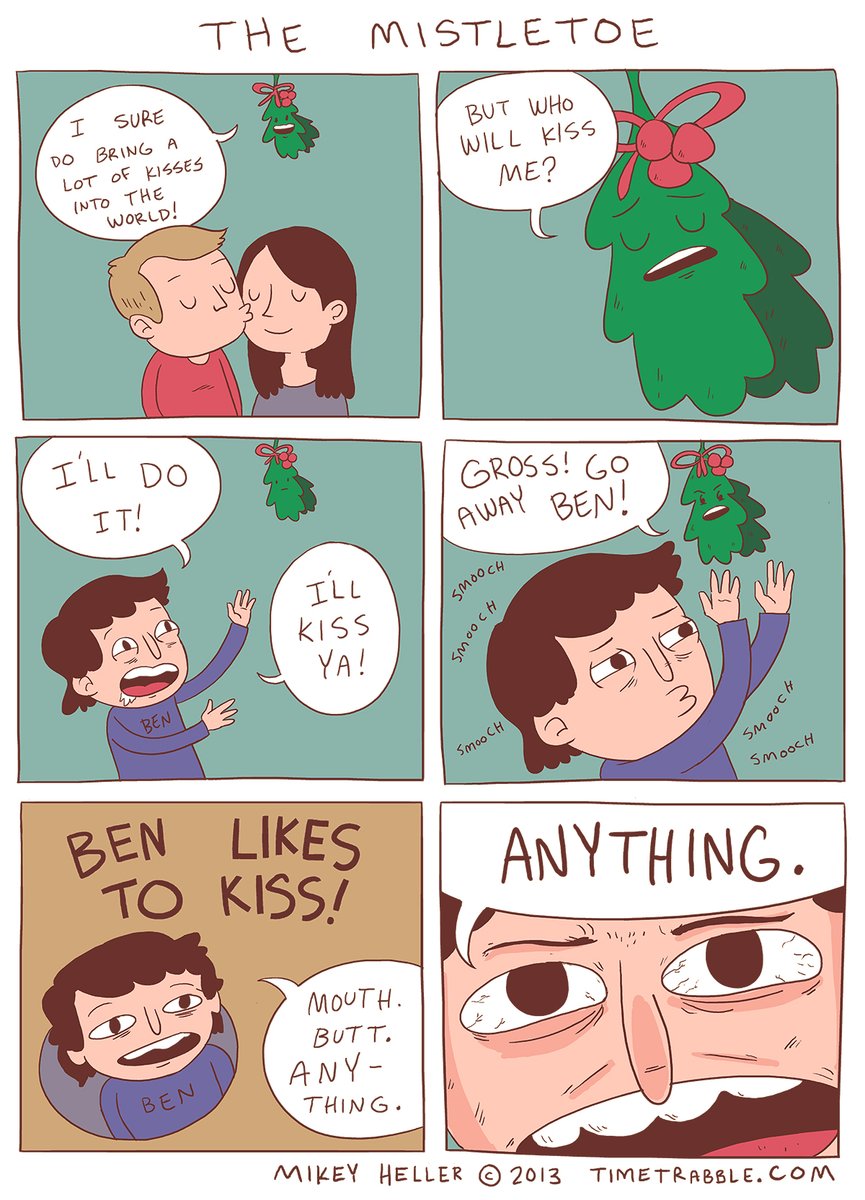 here's an old comic about a mistletoe 