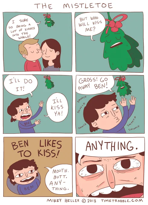 here's an old comic about a mistletoe 