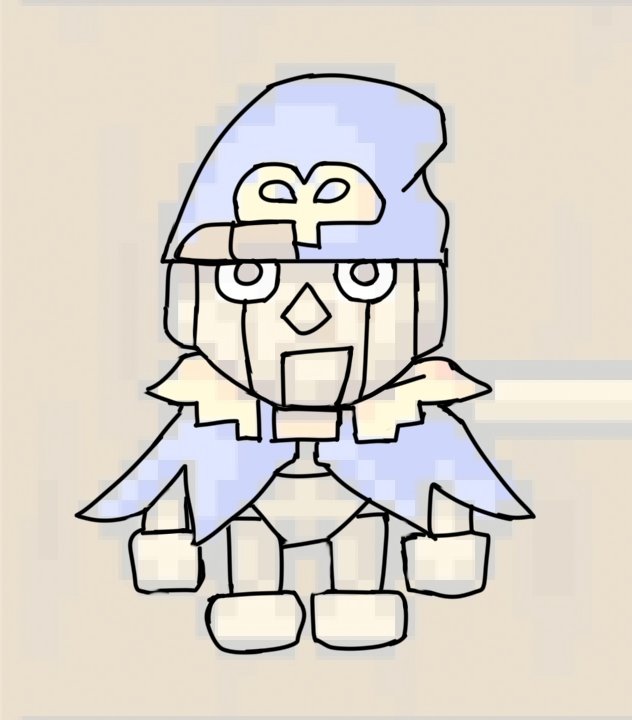 KingToshin's tweet photo. I just realized Geno's sprite from Superstar Saga has his mouth off to the side. Smug little fella eh? 😏 https://t.co/axnAMW6Lh3