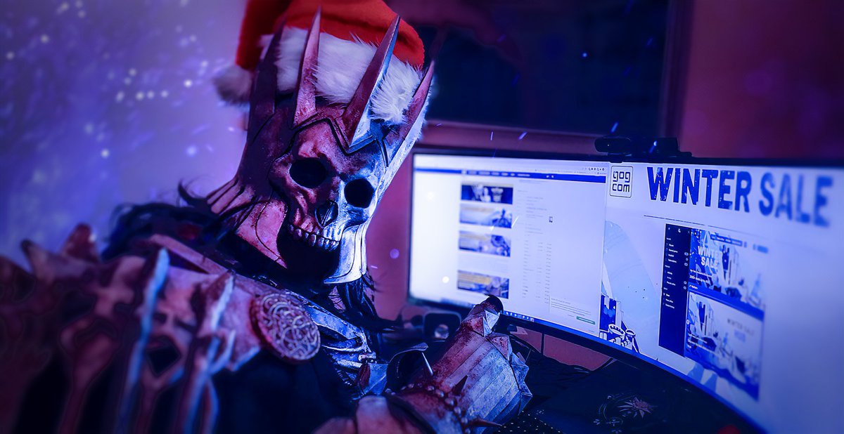 GOGcom's tweet photo. Holiday Season brings everyone together, so even the King of the Wild Hunt Eredin is invited!
From the whole #GOGTeam โ Happy Holidays everyone! ๐ https://t.co/hzWXCmUptK