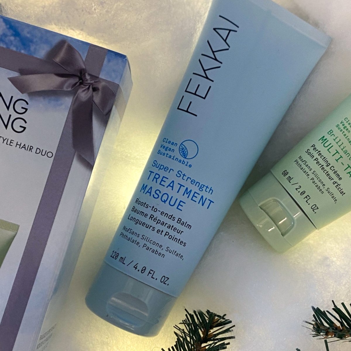 What we hope Santa puts under our tree this weekend? Our Masking + Tasking Set, perfect for anyone with fragile strands seeking shine. #FEKKAI #holiday #holidays #holidaybundle

Shop now: bit.ly/3eeYAyc