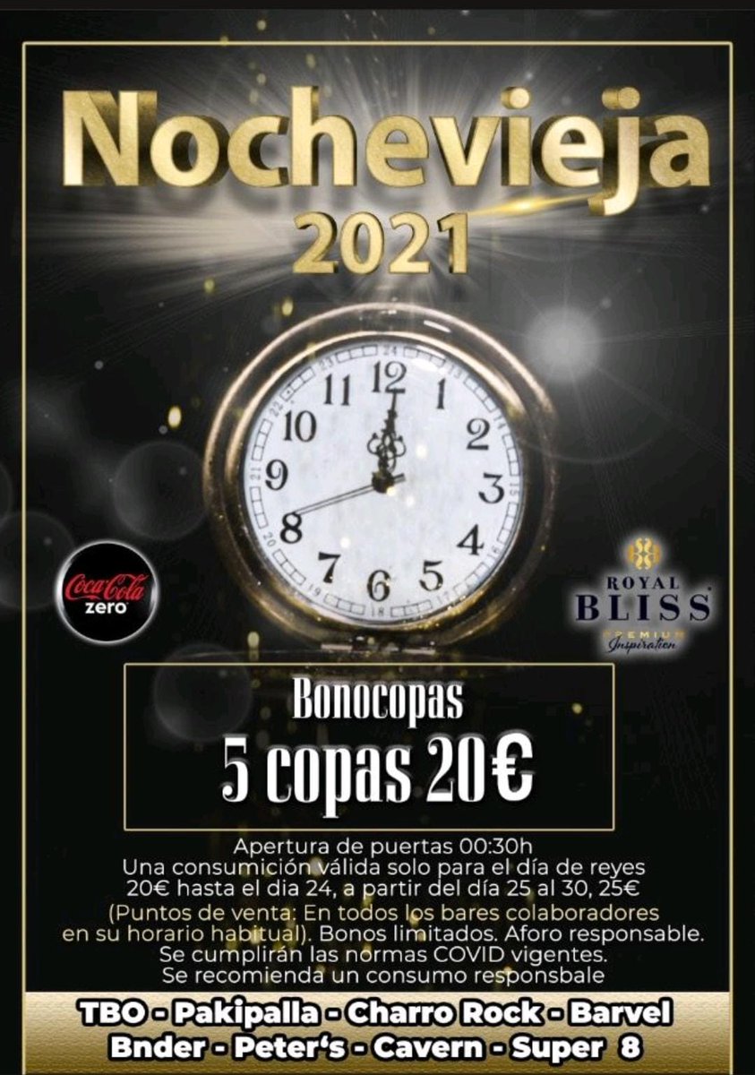 Y... Sí, sí, sí. Nochevieja como siempre.