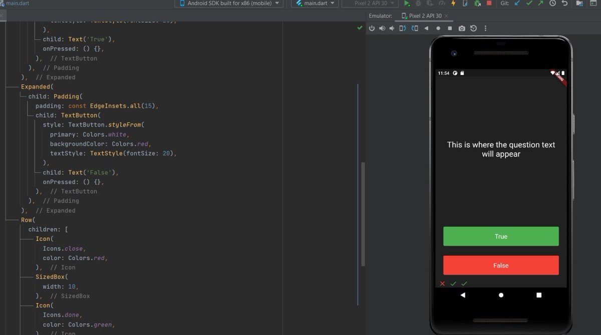 BaharHabibi14's tweet photo. Hello friends♾
I hope you are all right.
We started a new section (quiz app) in the flutter class.
In this section, we will get acquainted with dart programming language classes and objects.
@CodeToInspire 
#AfghanGirlsCode 
#Flutter https://t.co/8TNENHCpSb