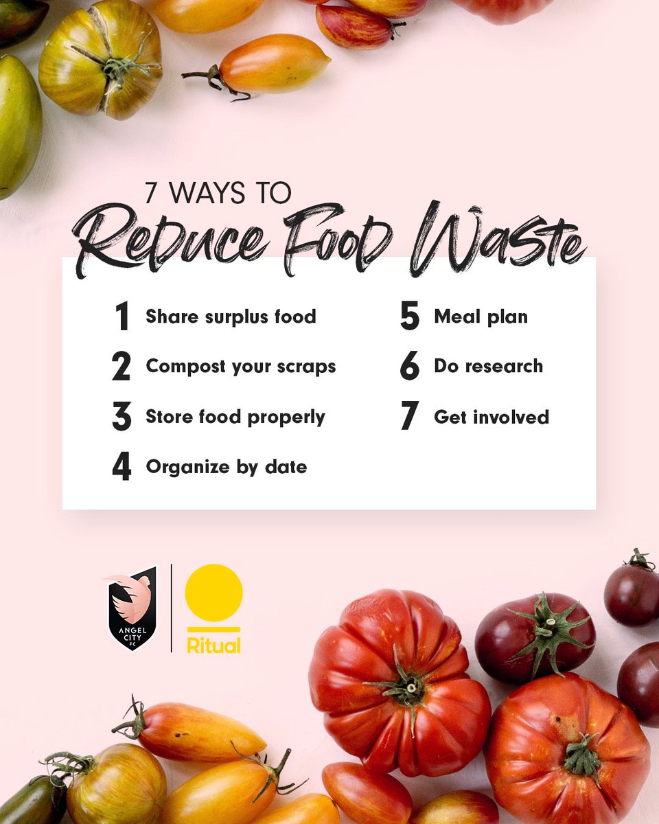 weareangelcity's tweet photo. Together, @ritual and ACFC are working to combat food insecurity and waste by supporting
@foodforwardla — a SoCal organization on a mission to reduce food waste and increase food recovery. #RitualPartner
Here are seven tips from Food Forward’s Celia Cody-Carrese: https://t.co/UBe9i5oyxM