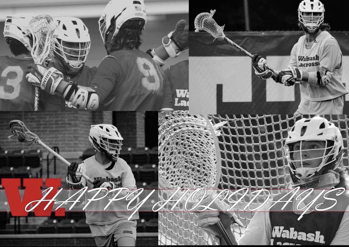 WabashLax's tweet photo. Happy Holidays from Wabash College Lacrosse! 

From our family to yours, we hope that everyone has a great and safe holiday break! Safe travels and enjoy the time with family and friends! 

📸 credit : @jxnhollow 

#WAF #TheRightWay #MolonLabe https://t.co/QJ02hWczJn