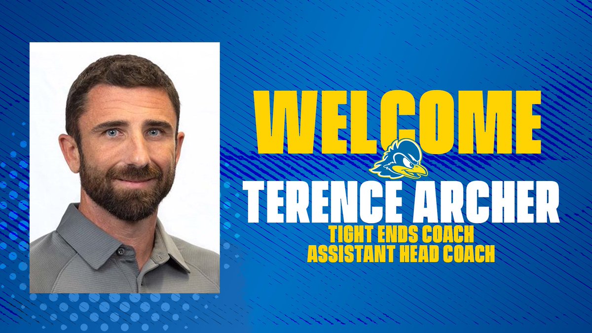 Delaware Football (@delaware_fb) on Twitter photo We are so excited to welcome <a href="/TerenceArcher/">Coach Archer</a> to the Blue Hen family! We can't wait to see what his experience and knowledge brings to our offense!
#BleedBlue302 | #BlueHens We are so excited to welcome <a href="/TerenceArcher/">Coach Archer</a> to the Blue Hen family! We can't wait to see what his experience and knowledge brings to our offense!
#BleedBlue302 | #BlueHens
