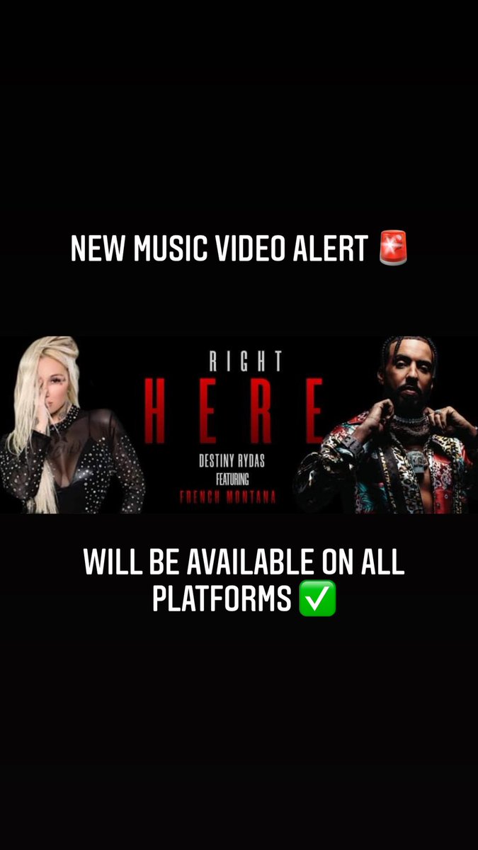 Destiny rydas featuring <a href="/FrencHMonTanA/">French Montana</a> lyric video out now youtu.be/r0BXuaBM2DM