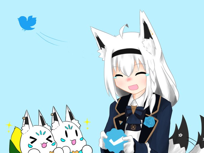 金コイに続き公式マークおめでとうございます!🎉🎉🎉
 #絵フブキ 