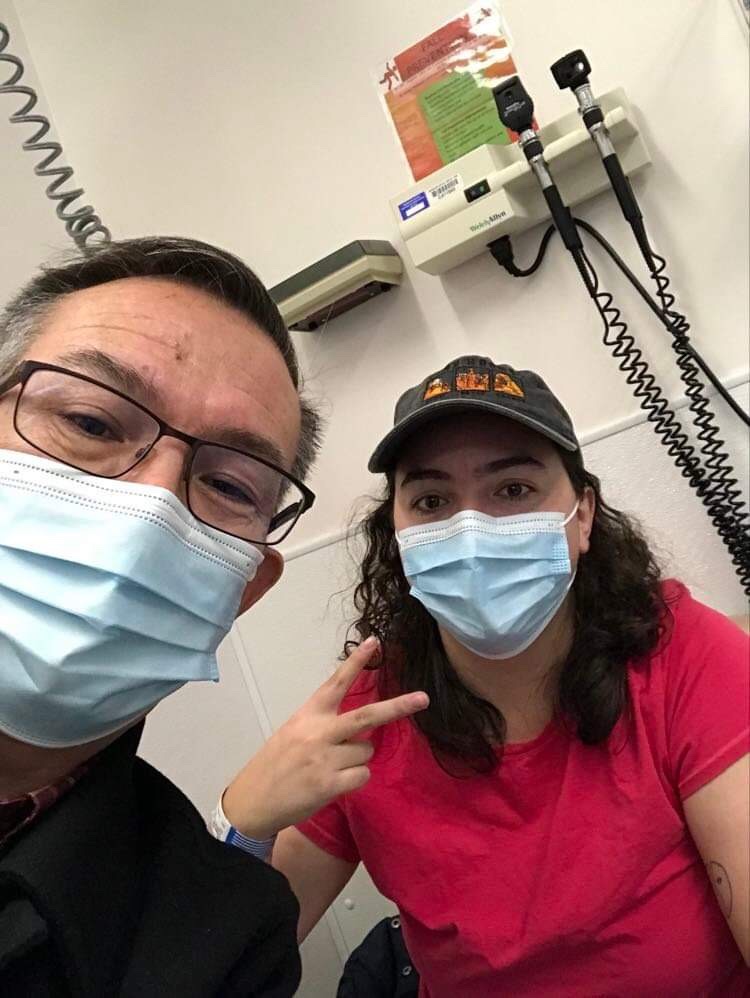 NickiThompson27's tweet photo. Thompson family Festivus celebrations taking place in the UBC radiology department. Bring your own ankle brace https://t.co/sfAF4EmKBO