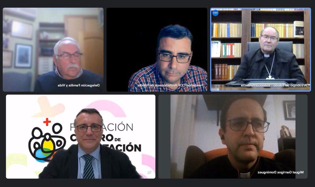 El <a href="/Obispofcerro/">✙ Francisco Cerro Chaves</a> ha presidido esta tarde la reunión telemática del Patronato de la <a href="/FCOFdiocesisto/">FCOFdiocesistoledo</a>