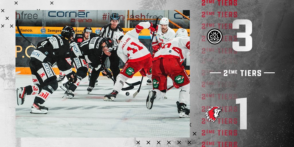 lausannehc's tweet photo. Les Lions sont menés à la fin du deuxième tiers et devront être plus précis devant le but pour rapidement revenir dans le match au retour des vestiaires.
HC Lugano 3⃣-1⃣ Lausanne HC
#HCLLHC https://t.co/D6ubit7ZBO