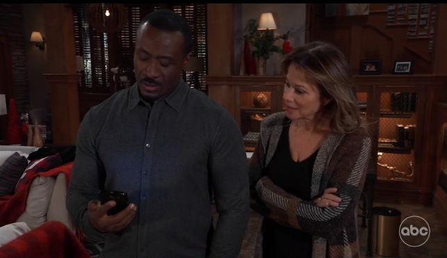 antigonea's tweet photo. Why are they trying to make me want #Shalexis?! Dante's news is that Shawn is free & clear-Hayden's shooter's remains have been found in the Pine Barrens. Look at how pleased for him Alexis is! Nik came through but it ain't over, not by a long chalk. #GH #ShawnButler #AlexisDavis https://t.co/aJ2gnoM31u