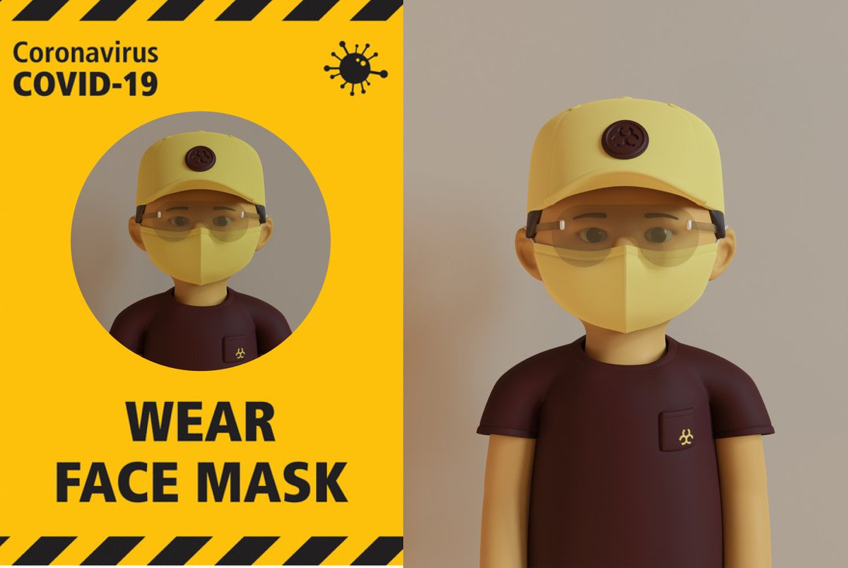TinyFacesNFT's tweet photo. Wear a mask! It's simple. #NFT https://t.co/piNF9DN9X7