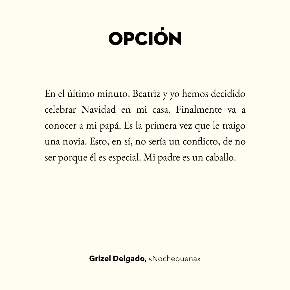 Les deseamos a todos felices fiestas y les compartimos el cuento «Nochebuena», de Grizel Delgado, en nuestro número más reciente.
🎄bit.ly/32nQZuX