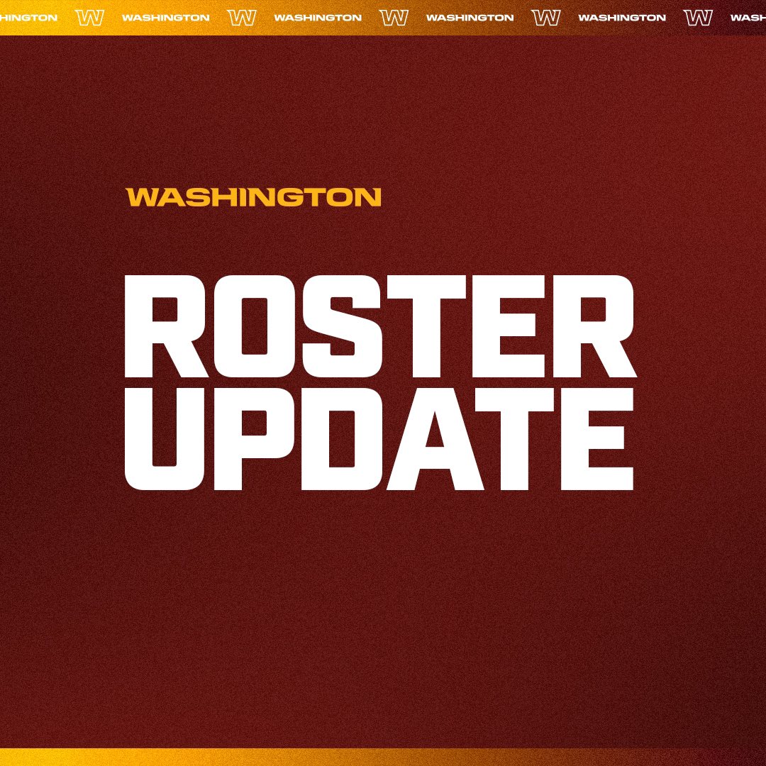 Commanders's tweet photo. We have made multiple roster moves:
-Placed CB Darryl Roberts and practice squad player T David Steinmetz on the Reserve/COVID-19 List https://t.co/uX53FUwABe